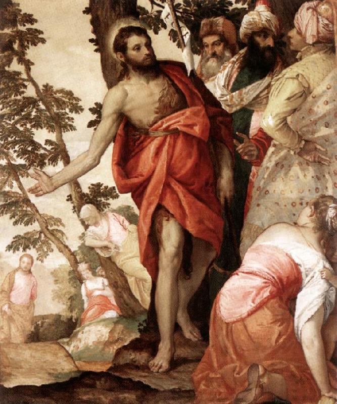 VERONESE (Paolo Caliari) St John the Baptist Preaching  wr France oil painting art